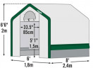 Теплица Shelterlogic 3 х 3 х 2,4 м в Уфе