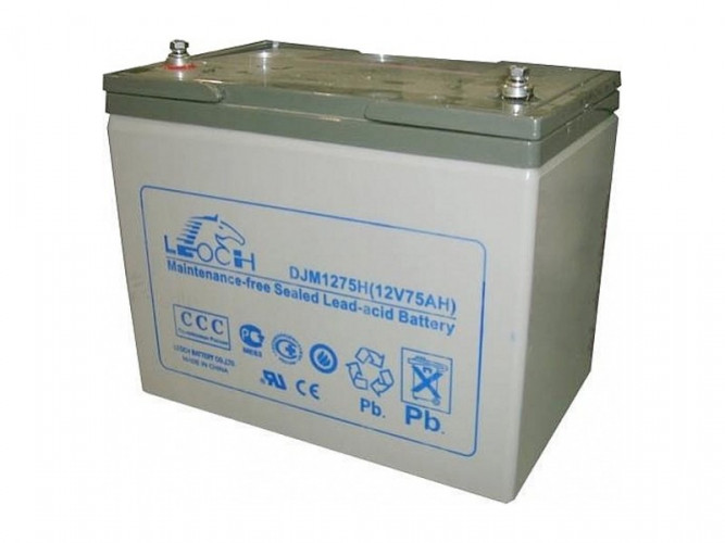 Аккумулятор Leoch DJM1275H (12 В, 75 Ач) в Уфе