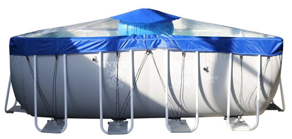 Тент для прямоугольного бассейна Intex/Bestway с надувной подушкой "Фиеста" в Уфе