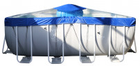 Тент для прямоугольного бассейна Intex/Bestway с надувной подушкой "Фиеста" в Уфе