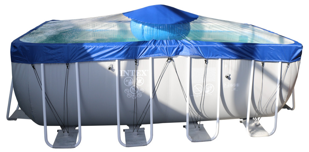 Тент для прямоугольного бассейна Intex/Bestway с надувной подушкой "Фиеста" в Уфе