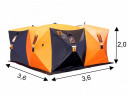 Мобильная баня летняя палатка Куб Ex-Pro 4 в Уфе