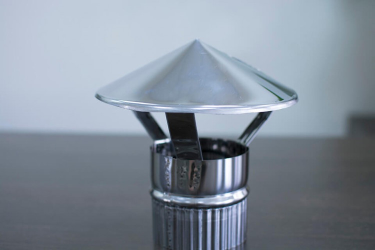 Зонт-дымник на трубу d-80 мм.(нерж) в Уфе