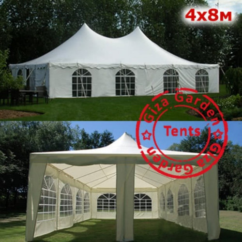 Шатер Пагода Giza Garden 4 х 8 м белый в Уфе