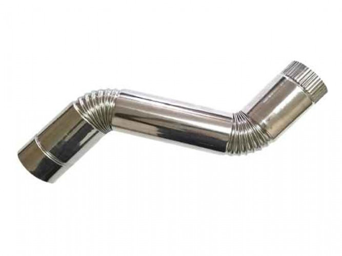 Сегмент трубы S-образный d-65 мм.(нерж.)Инвент в Уфе