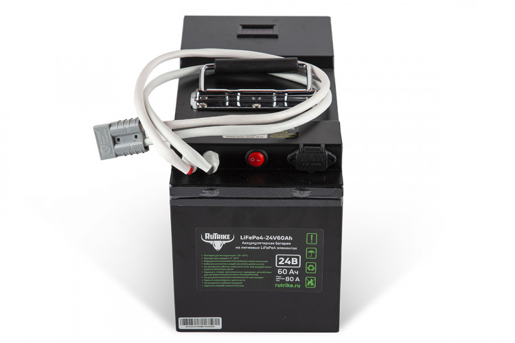 Тяговый железо-фосфатный аккумулятор RuTrike LiFePO4 60V48Ah (60А) в Уфе