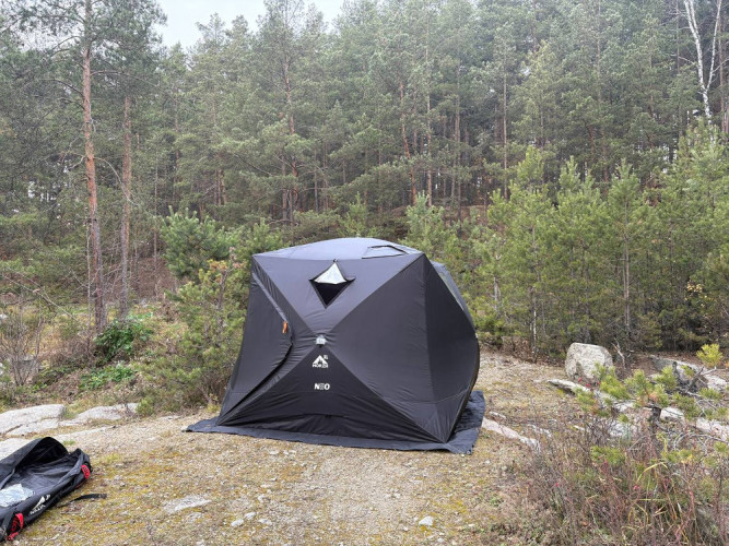 Мобильная баня-палатка МОРЖ КУБ XL NEO в Уфе