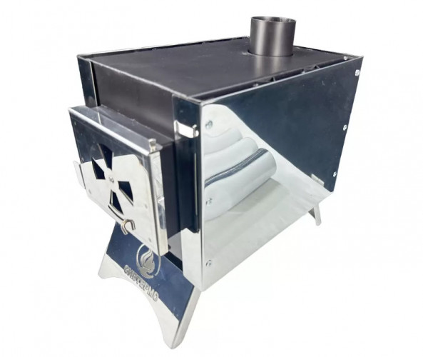 Печь дровяная Сибирка малая из нержавейки в Уфе