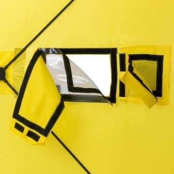 Палатка для рыбалки Helios Куб 1,5х1,5 желто/серый в Уфе