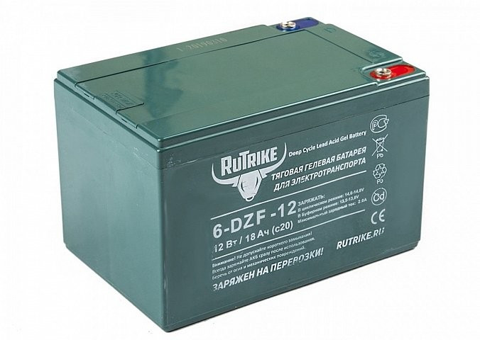 Тяговый гелевый аккумулятор RuTrike 6-DZF-12 (12V12A/H C2) в Уфе