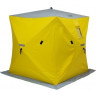 Палатка для рыбалки Helios утепл. Куб 1,8х1,8 желтый/серый в Уфе