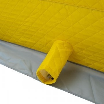 Палатка для рыбалки Helios утепл. Куб 1,8х1,8 желтый/серый в Уфе