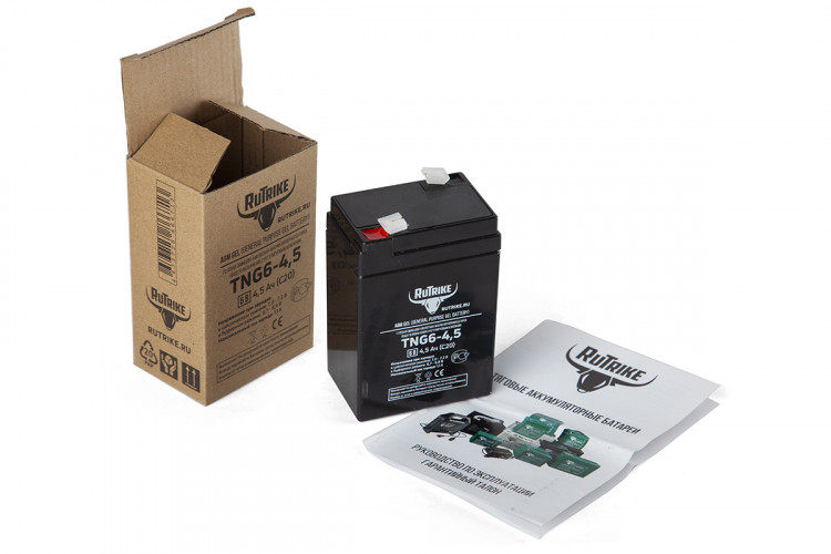 Тяговый гелевый аккумулятор RuTrike TNG 6-4,5 (6V4,5A/H C20) в Уфе