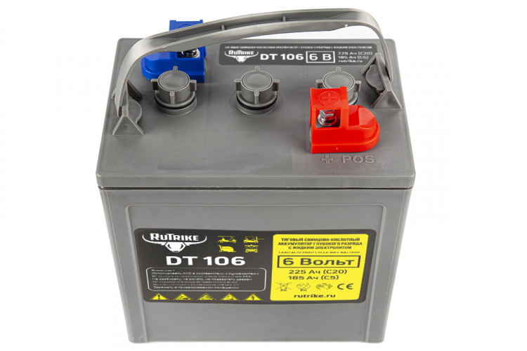 Тяговый аккумулятор RuTrike WET DT106 (T-105) 6V155A/H C3 в Уфе