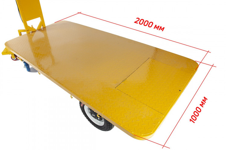 Грузовая электрическая тележка RuTrike Плита 2000 в Уфе