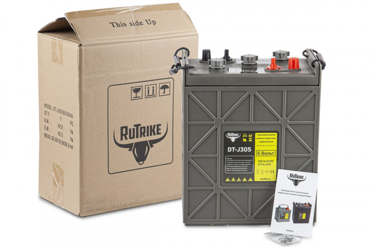 Тяговый аккумулятор RuTrike WET DT-J305 6V215A/H C3 в Уфе
