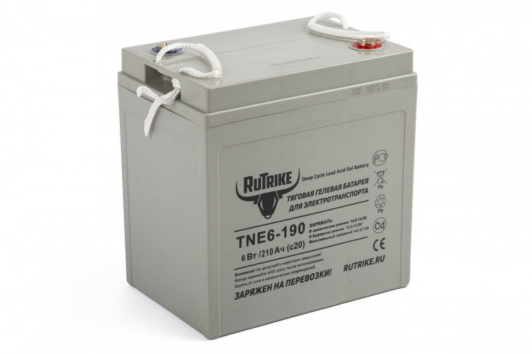 Тяговый гелевый аккумулятор RuTrike TNE6-190 (6V210A/H C3) в Уфе