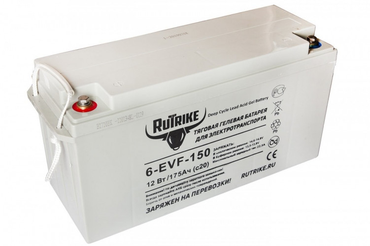 Тяговый гелевый аккумулятор RuTrike 6-EVF-150A (12V150A/H C3) в Уфе