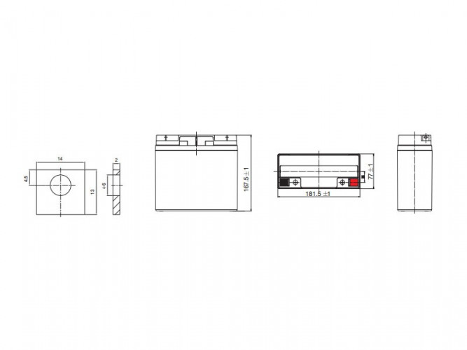 Аккумулятор Leoch DJW 12-18 (12 В, 18 Ач) в Уфе