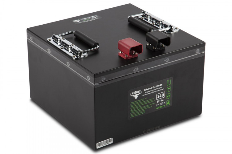 Тяговый железо-фосфатный аккумулятор RuTrike LiFePO4 24V80Ah (100A) в Уфе