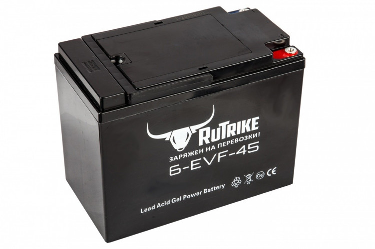 Тяговый гелевый аккумулятор RuTrike 6-EVF-45 (12V45A/H C3) в Уфе