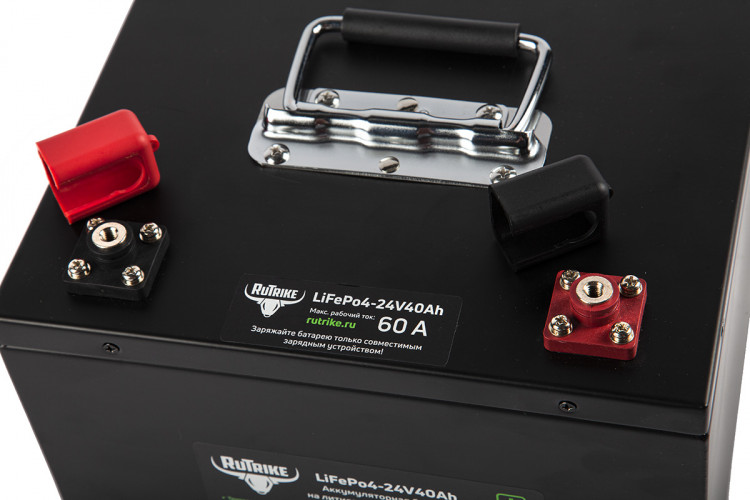Тяговый железо-фосфатный аккумулятор RuTrike LiFePO4 24V40Ah (60A) в Уфе