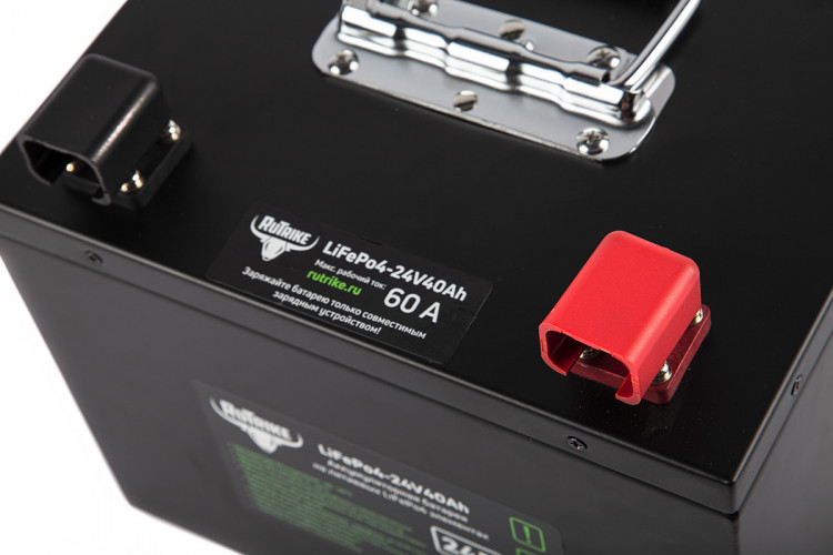 Тяговый железо-фосфатный аккумулятор RuTrike LiFePO4 24V40Ah (60A) в Уфе