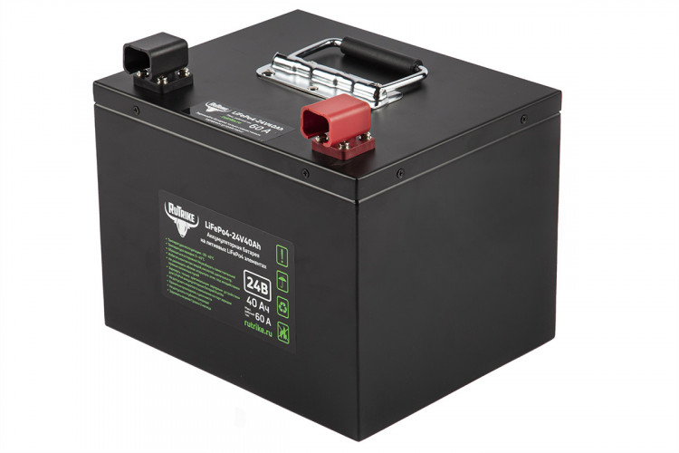 Тяговый железо-фосфатный аккумулятор RuTrike LiFePO4 24V40Ah (60A) в Уфе