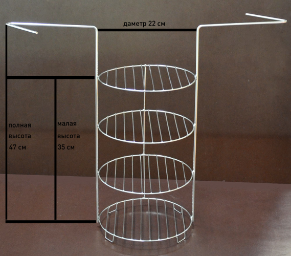 Этажерка 4-х ярусная средняя в Уфе