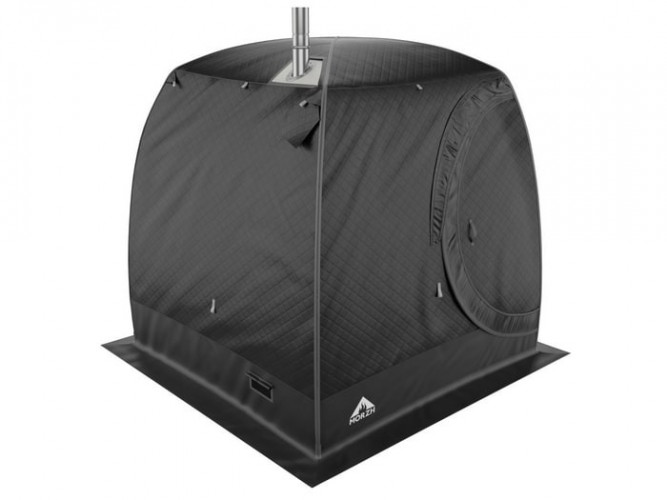 Мобильная баня-палатка МОРЖ LUX черный в Уфе