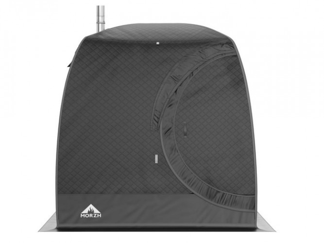 Мобильная баня-палатка МОРЖ LUX черный в Уфе